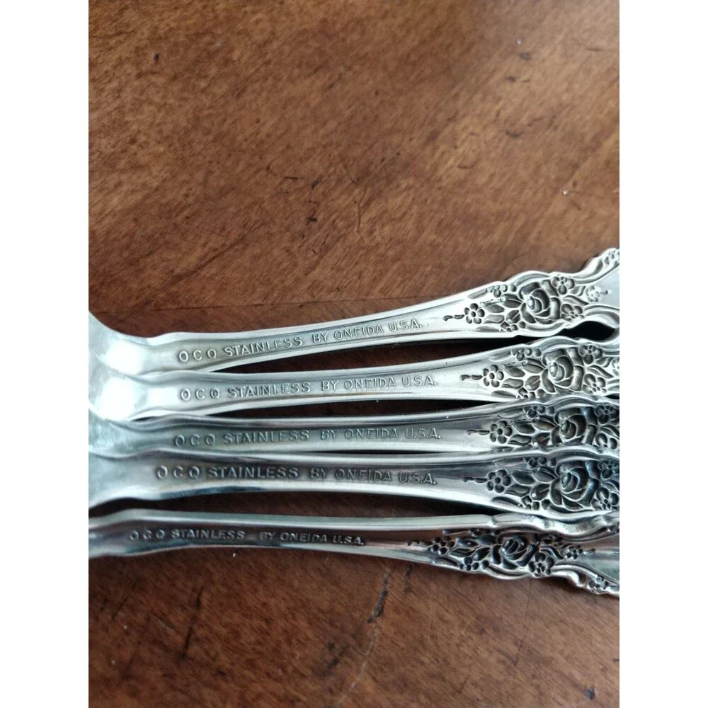 Mixed Lot 5x Oneida Wordsworth Table Soup Spoon 6.8